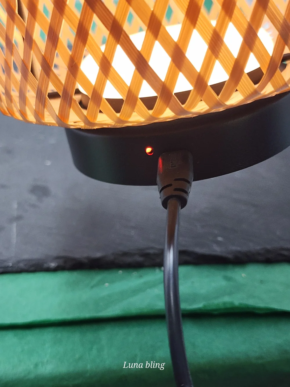 Natural Woven Table Lantern